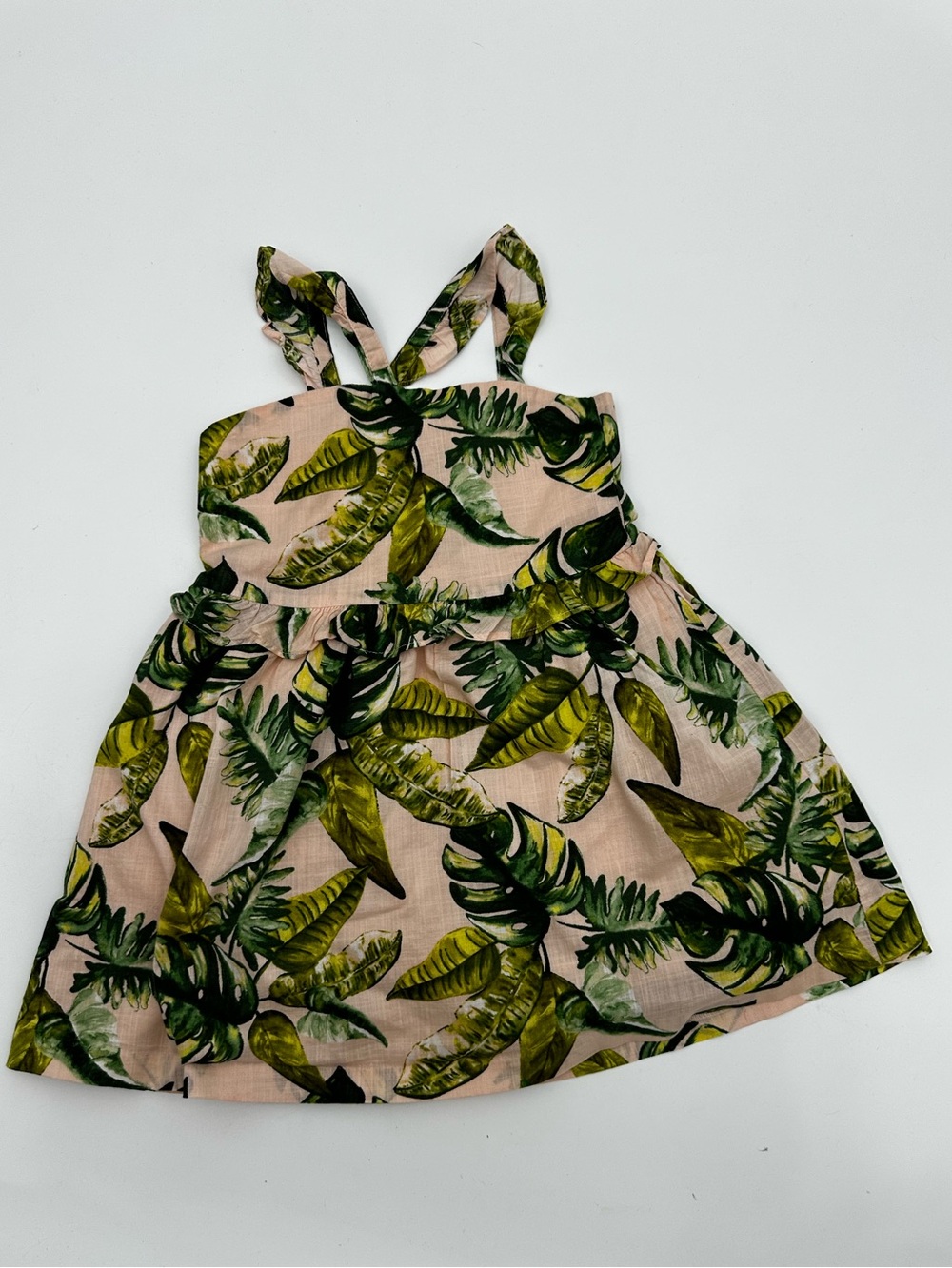 Janie and Jack Green Tropical Dress size 3